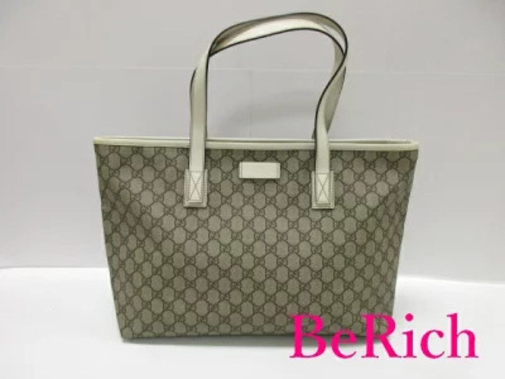 Gucci Tote Bag GG Plus Leather Supreme Shoulder Handbag